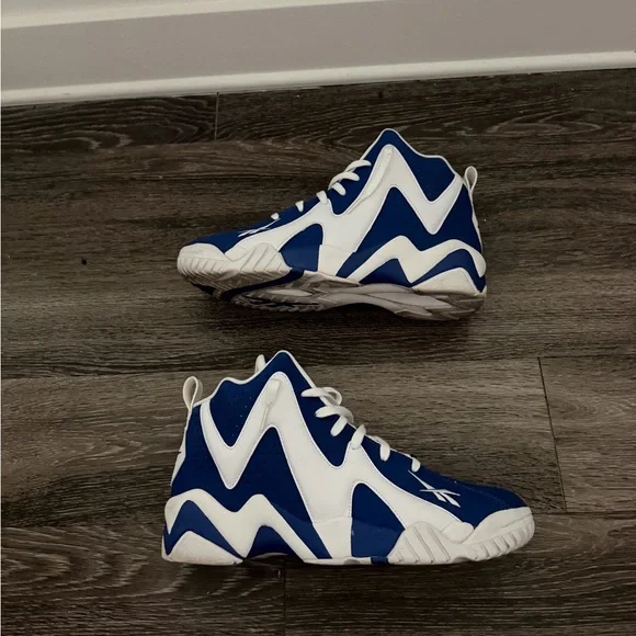 Reebok Classic Blue and White Sneakers